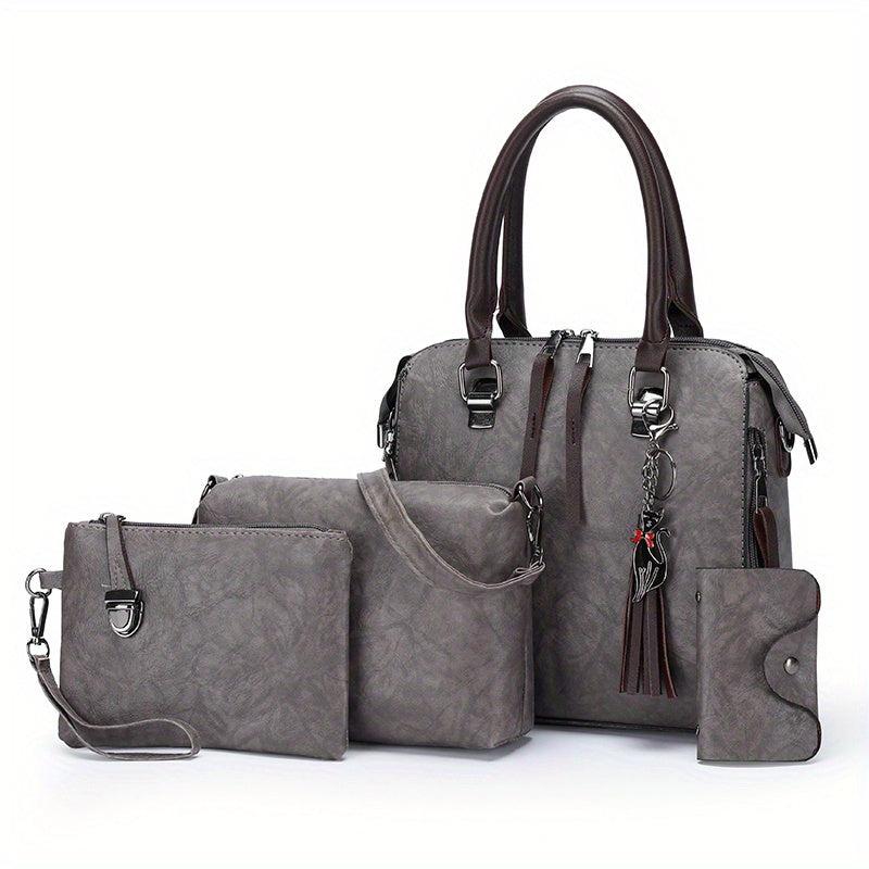 Vintage Bag Sets All Match Women's Tote Bag With Purses & Shoulder Bag