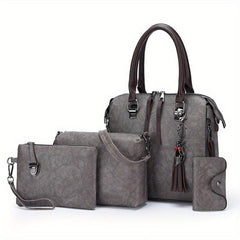 Vintage Bag Sets All Match Women's Tote Bag With Purses & Shoulder Bag