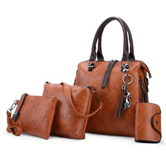 Vintage Bag Sets All Match Women's Tote Bag With Purses & Shoulder Bag