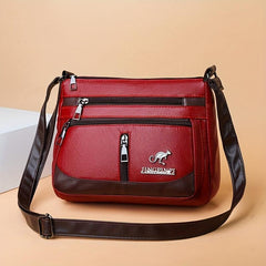 Crossbody Bag PU Leather Textured Bag Purse Shoulder Bag