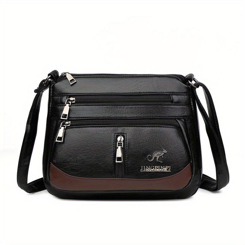 Crossbody Bag PU Leather Textured Bag Purse Shoulder Bag