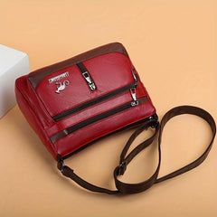 Crossbody Bag PU Leather Textured Bag Purse Shoulder Bag