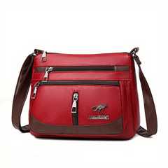 Crossbody Bag PU Leather Textured Bag Purse Shoulder Bag