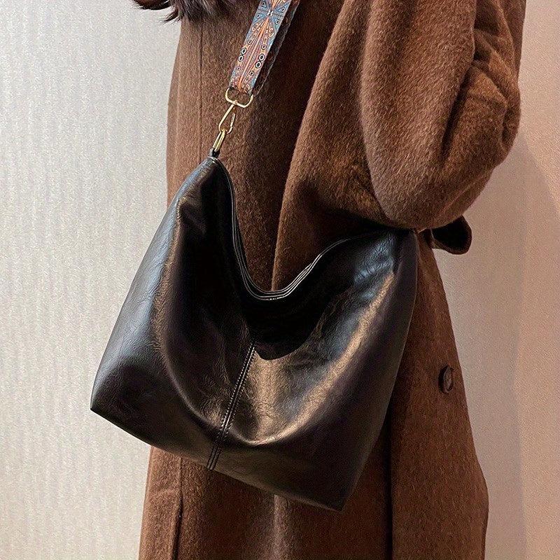 Vintage Ethnic Style Hobo Crossbody Bag Large Capacity Shoulder Bag