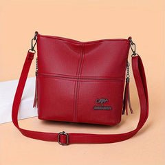 Small Zipper Solid Crossbody Bag PU Leather Underarm Bag Purse
