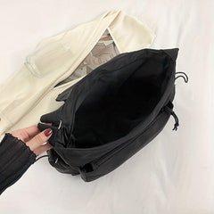 Casual Solid Messenger Shoulder Bag Crossbody Bag