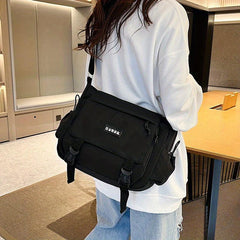 Casual Solid Messenger Shoulder Bag Crossbody Bag
