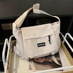 Casual Solid Messenger Shoulder Bag Crossbody Bag