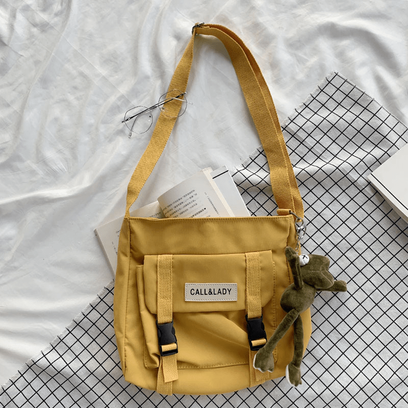 Cartoon Decor Preppy Shoulderbag for Students