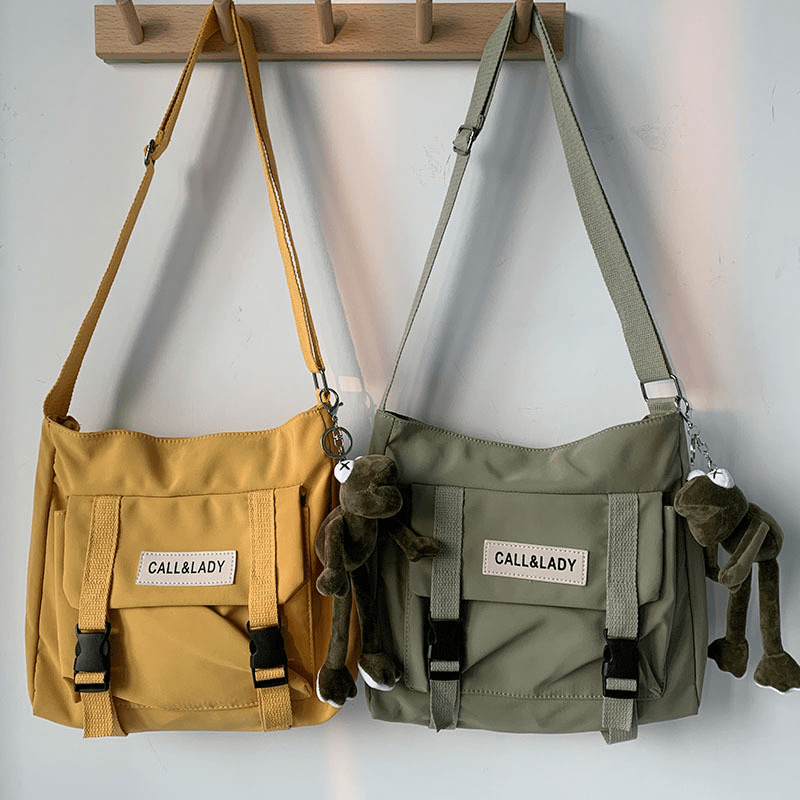 Cartoon Decor Preppy Shoulderbag for Students