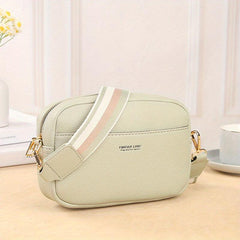 Small Letter Crossbody Bag with Wide Strap for Women