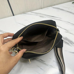 Small Letter Crossbody Bag with Wide Strap for Women
