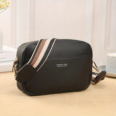Small Letter Crossbody Bag with Wide Strap for Women