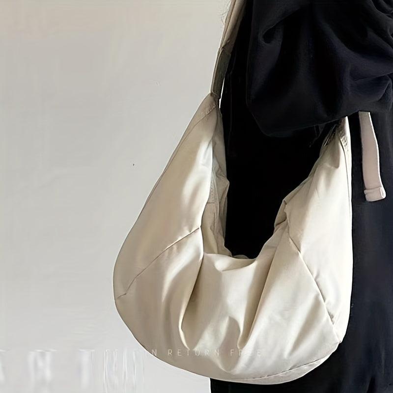 Canvas Crossbody Hobo Bag Lightweight Shoulder Bag