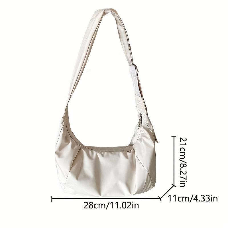 Canvas Crossbody Hobo Bag Lightweight Shoulder Bag