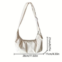 Canvas Crossbody Hobo Bag Lightweight Shoulder Bag