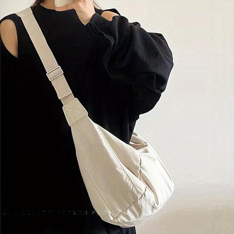 Canvas Crossbody Hobo Bag Lightweight Shoulder Bag