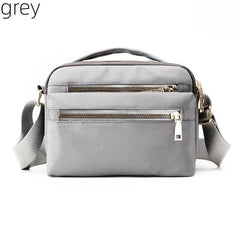 Nylon Crossbody Bag Small Zipper Handbag with Pockets