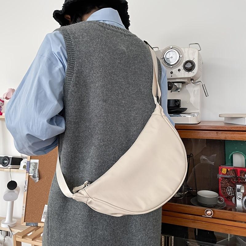 Nylon Crossbody Bag Zipper Shoulder Hobo Bag