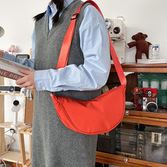 Nylon Crossbody Bag Zipper Shoulder Hobo Bag