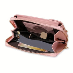 Women's Mini PU Leather Wallet Phone Purse Crossbody Bag