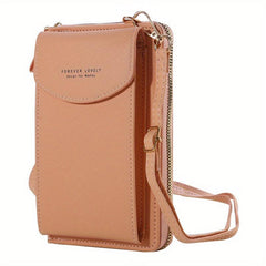 Women's Mini PU Leather Wallet Phone Purse Crossbody Bag