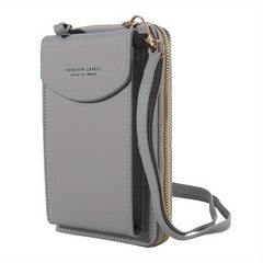 Women's Mini PU Leather Wallet Phone Purse Crossbody Bag