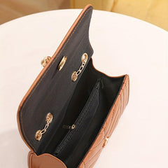 Minimalist Quilted Detail Square Shoulder Bag