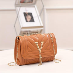 Minimalist Quilted Detail Square Shoulder Bag