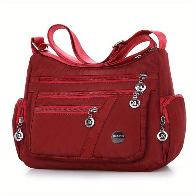Casual Nylon Hobo Shoulder Bag Zipper Crossbody Women's Shopper Bag