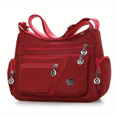 Casual Nylon Hobo Shoulder Bag Zipper Crossbody Women's Shopper Bag