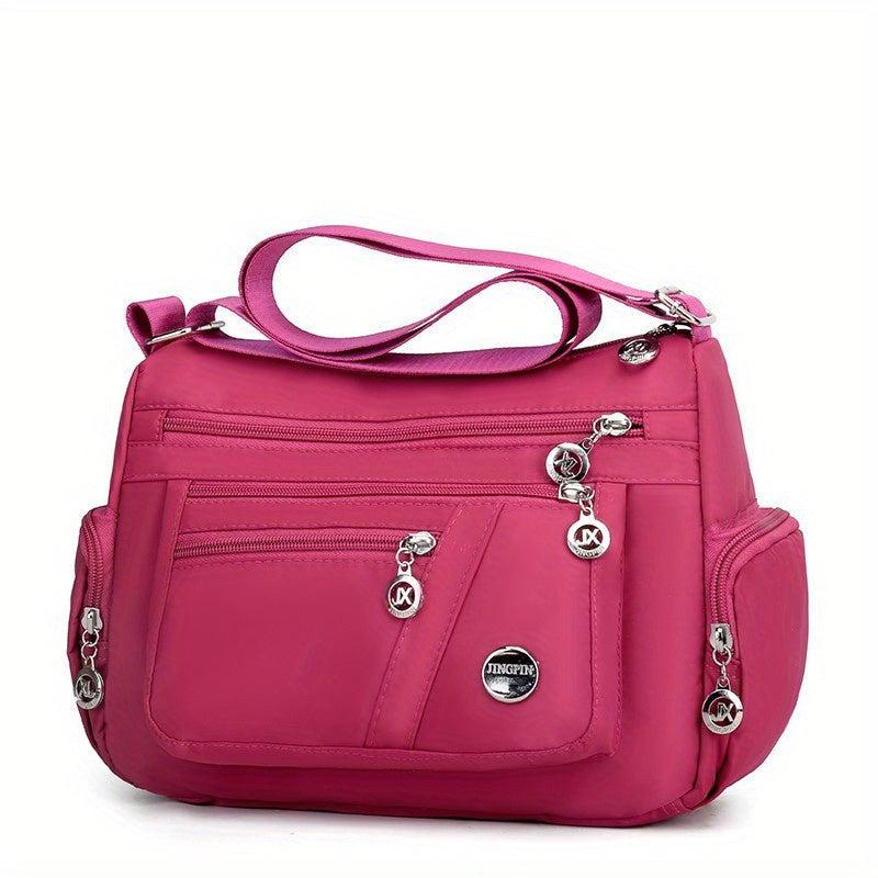Casual Nylon Hobo Shoulder Bag Zipper Crossbody Women's Shopper Bag