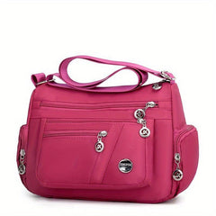 Casual Nylon Hobo Shoulder Bag Zipper Crossbody Women's Shopper Bag