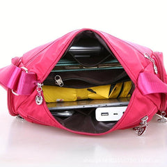 Casual Nylon Hobo Shoulder Bag Zipper Crossbody Women's Shopper Bag
