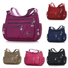 Casual Nylon Hobo Shoulder Bag Zipper Crossbody Women's Shopper Bag