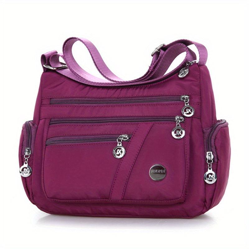 Casual Nylon Hobo Shoulder Bag Zipper Crossbody Women's Shopper Bag