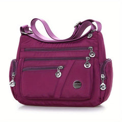 Casual Nylon Hobo Shoulder Bag Zipper Crossbody Women's Shopper Bag