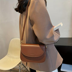Mini Retro Crossbody Bag PU Leather Shoulder Bag Women's Handbag