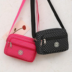 Vintage Polka Dots Square Bag Crossbody All Match Purse