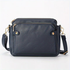 Vintage Square Crossbody Bag Faux Leather Clutch Purse for Women