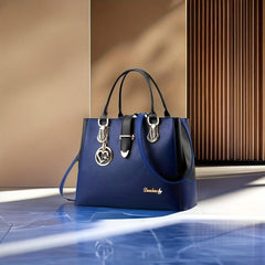 Contrast Handbags Double Handle Satchel Purse Women's Crossbody Bag