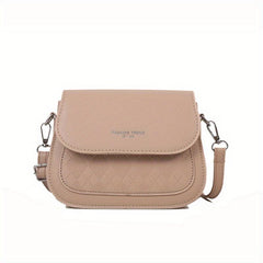 Vintage Saddle Bag Women Embossed Crossbody Small Flap Purse