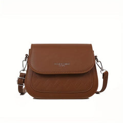 Vintage Saddle Bag Women Embossed Crossbody Small Flap Purse
