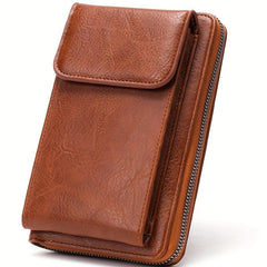 All Match Zipper Shoulder Bag Solid Phone Bag Versatile Purse