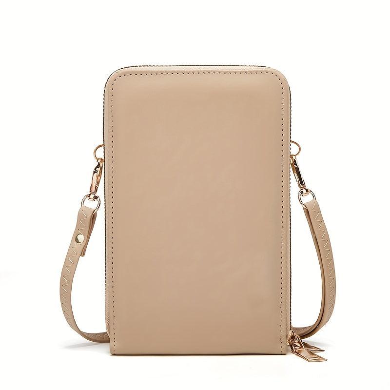 Quilted Detail Phone Wallet Shoulder Bag