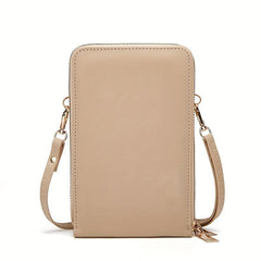 Quilted Detail Phone Wallet Shoulder Bag