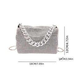 Glitter PVC Mini Crossbody Bag for Party & Wedding