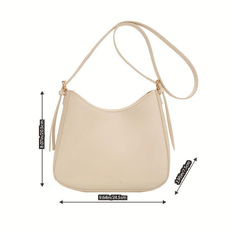 Vintage PU Crossbody Hobo Bag Women's Retro Handbag