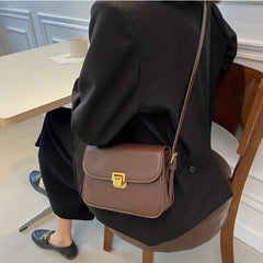 Vintage Crossbody Bag Simple Square Purse Shoulder Bag