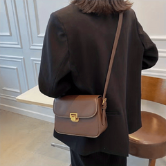 Vintage Crossbody Bag Simple Square Purse Shoulder Bag